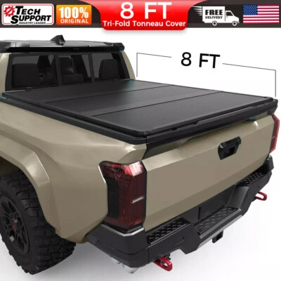Cubierta rígida Tonneau de 8 ft 3 pliegues para camioneta Dodge Ram 1500 2500 3500 2003-2025 Foto 1 de 4