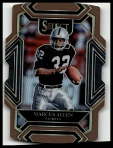 Panini Select 2021 Marcus Allen #238 cobre Prizm troquelado/199 Raiders - Imagen 1 de 2