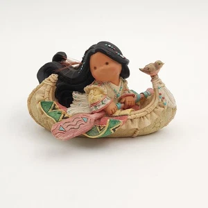 Figura Amigos de la Pluma "Viaje Doncella" Nativo Americano Barco Pájaro Enesco - Imagen 1 de 12