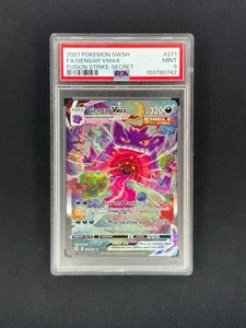 Full Art Gengar VMAX 2021 Pokemon Fusion Strike Secret Rare #271 PSA 9 - Picture 1 of 2