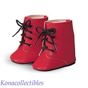 Botas rojas American Girl Kirsten ¡Nuevas! Versión antigua! KAOB Caja Antigua! NRFB - Imagen 1 de 1