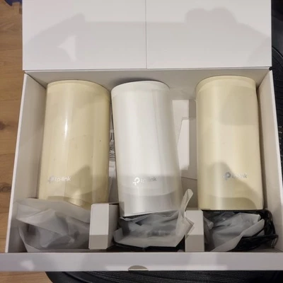 TP-LINK Deco E4 Whole-Home Mesh Wi-Fi System, Dual Band AC1200. 3 units.  - Image 1 of 4