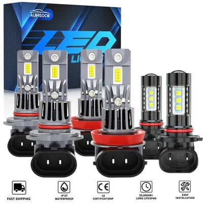 Faros antiniebla LED blancos brillantes para Toyota 4Runner 2006 2007-2009 Foto 1 de 4