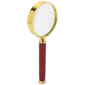 10X Handheld Magnifying Glass Reading Magnifier With Wooden Handle XG5 - Picture 1 of 12
