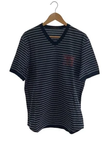 LOUIS VUITTON T-SHIRT L COTTON Black BORDER RM101M MQJR12JDN Used - Picture 1 of 6