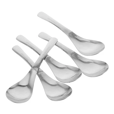 5 Pcs Cucchiaini Da Cucchiaio D'argento Di Porridge Cucina - Immagine 1 di 4