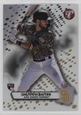 2023 Topps Pristine Refractor Matthew Batten #225 Rookie RC - Image 1 of 2