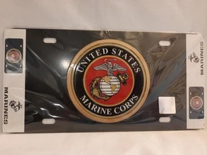 MARINE CORPS United States ELEKTROPLATE Decorative License Plate Heavy Duty - Foto 1 di 4