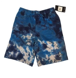 Nike Jordan Essentials Fleece Shorts Smoke Dye DK Marina Blue Boys Size: L - NWT - Picture 1 of 4