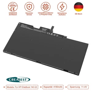 CS03XL T7B32AA HSTNN-IB6Y HSTNN-UB6S Akku für HP Elitebook 745 755 840 850 G3 G4 - Afbeelding 1 van 12