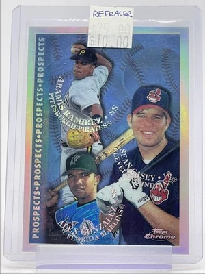 ARAMIS RAMIREZ ALEX GONZALEZ S. CASEY 1998 TOPPS CHROME REFRACTOR RC Q3562 - Image 1 of 2