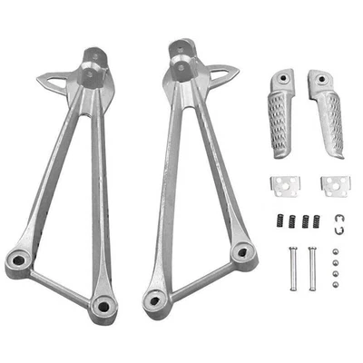 CNC Rear Footpegs Footrest & Brackets For KAWASAKI NINJA ZX10R 2008-2010 Foto 1 de 3