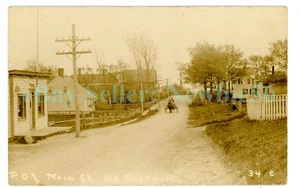 North Chatham Mass MA - CALLE PRINCIPAL DE LA OFICINA DE CORREOS - RPPC Postal Cape Cod - Imagen 1 de 2