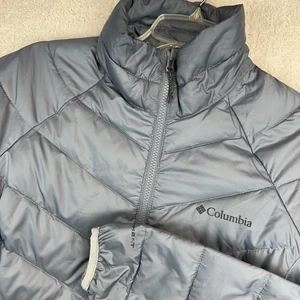 Columbia Jacke Damen L grau Omni Heat Interchange isoliert Ski Puffer Mantel - Bild 1 von 19