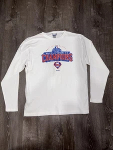 VTG Philadelphia Phillies 2008 World Series Champion Waffle Pullover Shirt 2XL - Picture 1 of 8
