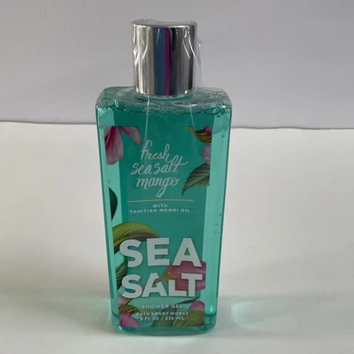 Bath & Body Works Fresh Sea Salt Mango Shower Gel 8 oz with Tahitian Monoi Oil - Image 1 of 4