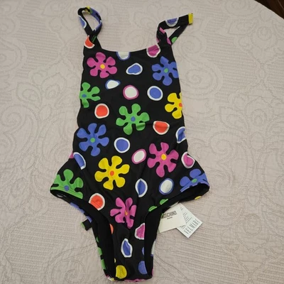 Moschino Women's Sixties Theme Maillot Swimsuits One Piece Size XS NWT - Image 1 of 4