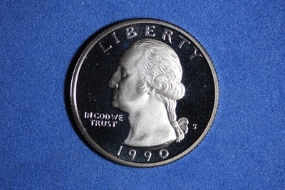 Estate Find 1990 S Proof Clad Washington Quarter #K57805 - Image 1 of 2