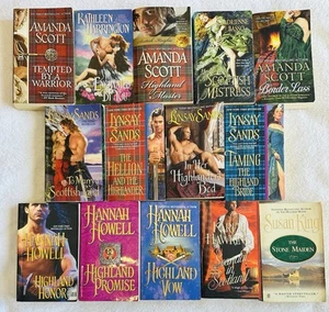 Lot of 14 Scottish Historical Romance PB Lynsay Sands Amanda Scott Hannah Howell - Picture 1 of 6
