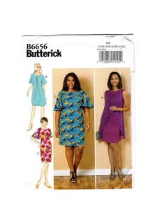 Women's Sewing Pattern, Fitted Dress, Butterick B6656 Size 18W-24W, UC F/F - Picture 1 of 4