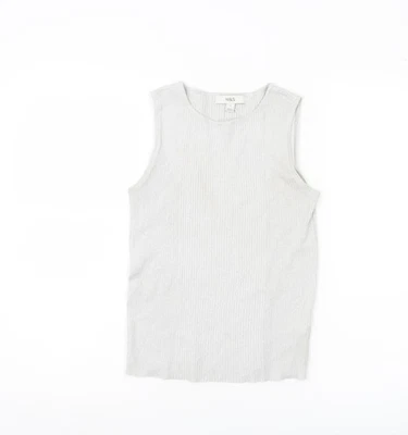 Marks and Spencer Women’s Grey Knit Tank Top Size S Sleeveless Casual — 第 1/4 张图片