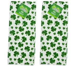 New St. Patrick's Polyester Kitchen Towel 15" x 25" ~ Set of 2 Shamrock's - Picture 1 of 3