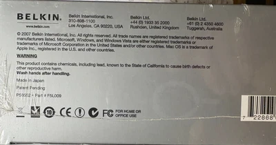 Concentrador de red Belkin Network USB 5 puertos para compartir dispositivos F5L009 CAJA ABIERTA - Imagen 1 de 4