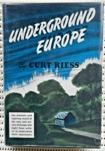World War II Underground Europe Partisans Hardcover Dust Jacket 325pg - Picture 1 of 8