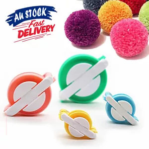 4 Sizes Knitting Loom Pompom Maker Pompom Maker Weaver Needle Wool Tool Ball - Picture 1 of 12