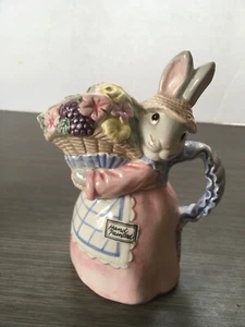 Fitz and Floyd 1989 Bunny Creamer - Picture 1 of 6