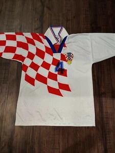VTG Vintage Croatia 1998 Oscar 4 classic soccer team t-shirt club jersey futbol - Picture 1 of 10
