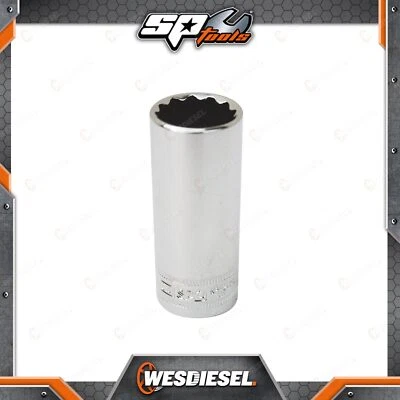 SP Tools 3/8 Inch Drive Deep Socket - 14mm 12 Point Metric Individual Cr-V Steel - image 1 of 2