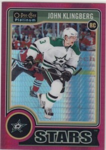 2014-15 O-Pee-Chee Platinum Red Prism #189 John Klingberg 133/135
