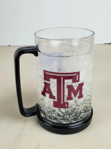 Texas A & M Aggies 16 oz Insulated Beverage  Freezer Mug Nontoxic New Go Aggies Cover