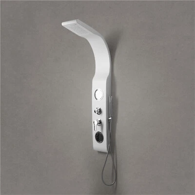 EUROCERAMICA Colonna Pannello doccia idromassaggio bianco Abs cascata soffione con doccetta