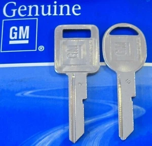 Genuine GM KEY SET 1967 1971 1975 79 A/B Chevy Cadillac Oldsmobile Pontiac Buick - Picture 1 of 3