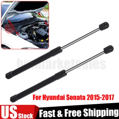 2PCS Front Hood Lift Supports Shock Struts for Hyundai Sonata 2015-2017 Sedan - Image 1 of 4
