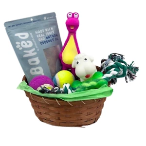 Dog Gift Basket Toys and Treats, Squeaky Toys, Chew Toy, Puppy Holiday Gift Set - Picture 1 of 2