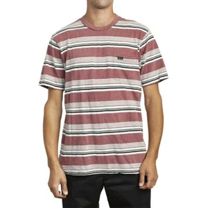 Camiseta RVCA Ventura a rayas S/S - Merlot - Imagen 1 de 4