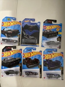 Batman Hot Wheels assorted batmobiles Lot of 6 New In Package - Picture 1 of 8