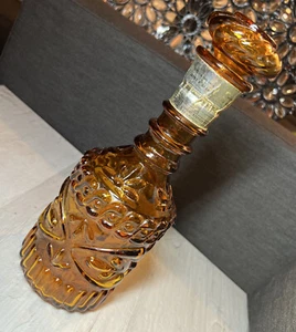 VTG JIM BEAM AMBER Decanter w/ Stopper & Label - Gorgeous - Picture 1 of 9