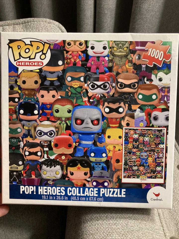 Pop Heroes Collage 1000 PC Puzzle Funko Cardinal DC 2015