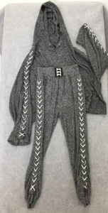 THE KOOPLES SPORT SIZE 8 WOMENS LACE UP LEG TRACKSUIT PANTS SIZE 10 HOODIE SOFT - Picture 1 of 20