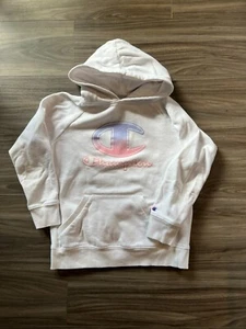 Girls Champion Hoodie Large Pullover Sweatshirt Ombre Logo - Picture 1 of 2