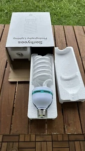 2 X 85w Light Bulb 5500k Cfl Daylight Spiral Softbox Bulb In E27 Socket For Phot - Picture 1 of 3