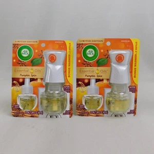 4pc Air Wick Holiday Scented Oil Refills 2 Bonus Warmers - Pumpkin Spice #9148 - Picture 1 of 8