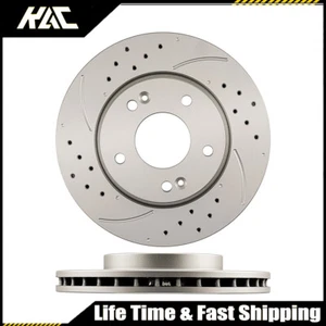 For Hyundai Elantra 2007-09 2010 2.0 l4 275mm Front Drilled Slotted Brake Rotors - Bild 1 von 12