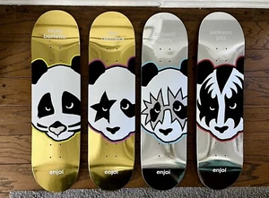 Enjoi Skateboards x Kiss 1 of 1 Gold/Silver Foil Decks - Rare ! Free shipping - Picture 1 of 2
