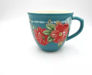 Pioneer Woman Vintage Floral Teal Coffee Tea Mug 16 oz (478) - Picture 1 of 6