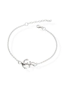 925 Silber Armkette Anker Charm Damen-Armband Armkettchen-9 - Picture 1 of 7